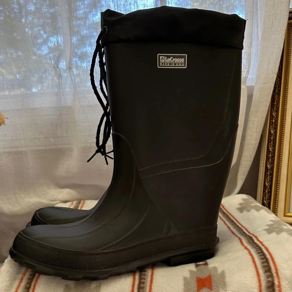 LaCrosse Men's Black insulated Rain Boots